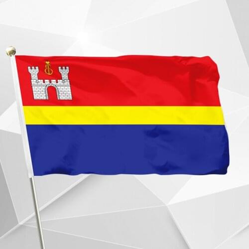 Russia Kaliningrad Oblast Flag 150X90cm (3x5FT) 120g 100D Office/Activity/parade/Festival/world cup/Home Decoration