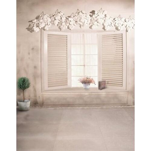 5x7ft Flowers White Room Photography Backdrops Photo Props Studio Background