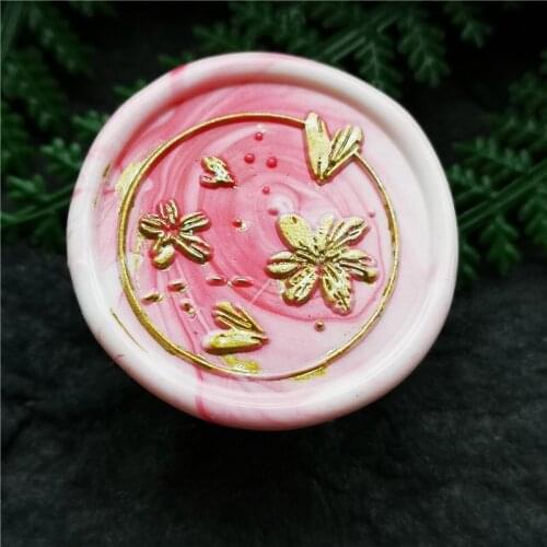 Cute flower Sealling Wax Stamp little heart Wax Seal Stamp cute Wood Handle for DIY Scrapbooking Wedding Invitation seal stamp
