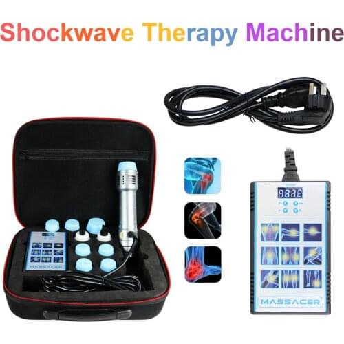 Multi functional Shockwave Therapy Equipment Muscle Pain Relief Massager for Heel Elbow Pain Lumbar Muscle Strain Physiotherapy