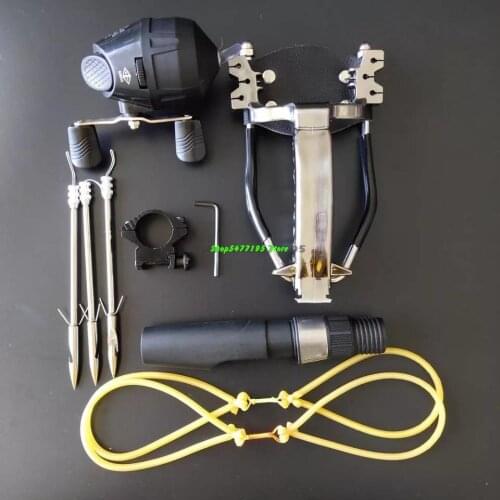 Powerful Fishing Slingshot Rifle Professional Outdoor Shooting Hunting Slingshot With Darts Adult Shoot Crossbow Arrows Tools