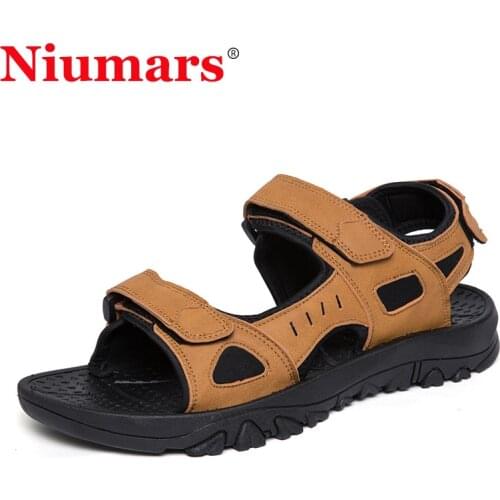 New Style Leisure Outdoor Beach Men Casual Sandals High Quality Fashion Leather Summer Sandals Comfortable Footwear Plus Size