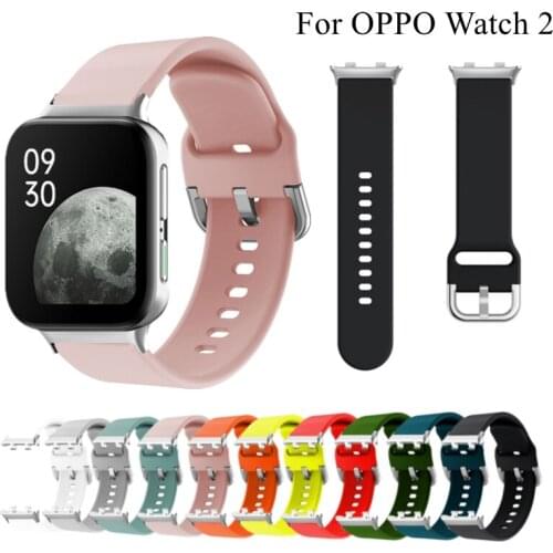 Silicone Strap For OPPO Watch 2 42mm/46mm Smartwatch Band Classic Bracelet Replacement Accessories For OPPO Watch2 Wristband
