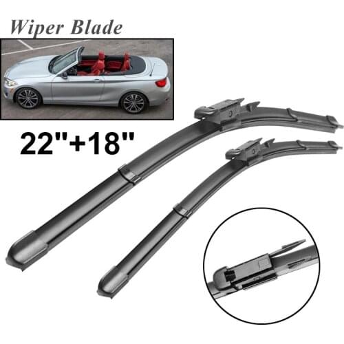 Okowiper RHD & LHD Front Wiper Blades For BMW 2 Series Convertible F23 Windshield Windscreen Front Window 22"+18"