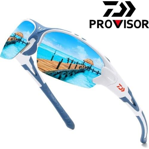 Daiwa Sunglasses Polarized Men Fishing Spectacles Driving Cycling Sport Glasses Oculos De Sol Fishing Equipment Eyewear