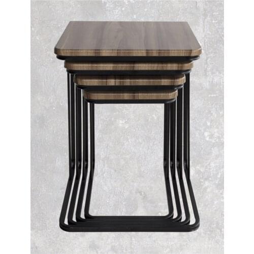 Modern Static Vegas Zigon coffee table-Walnut coffee tables table basse furniture living room table