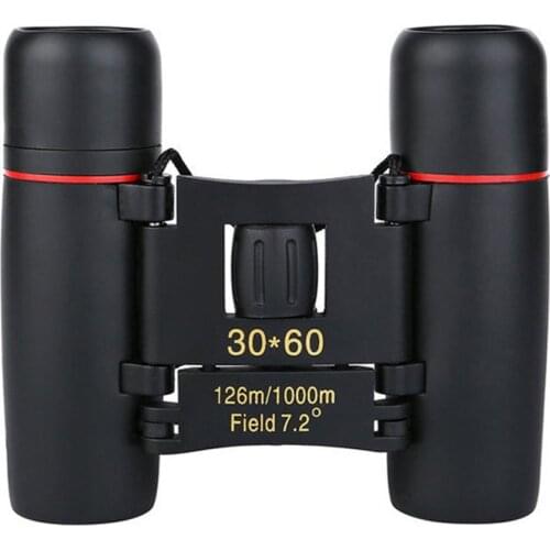 Telescope with Zoom 30x60 folding binoculars with low night light the birds eye view of hunting travel 1000 m