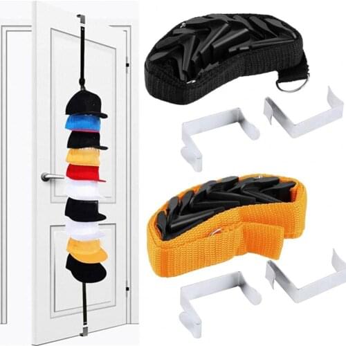New Style Portable Coat Hanger Adjustable Punch-free Polyester Practical Door Rack Hat Clothes Hooks for Bedroom Bathroom