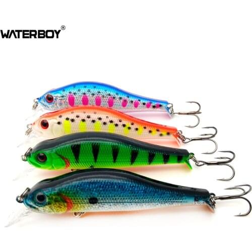 WELLSHR 8cm 10g RipStop Jerkbait Fishing Minnow Lure Classical Lifelike Wobbler Bait Swimming Colorful Spray Fish Tackle