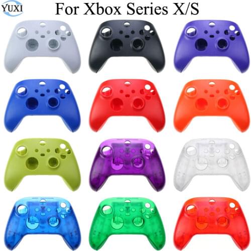 YuXi Replacement Part Front Faceplate Cover + Back Housing Shell Case Full Set Buttons For Xbox Series X S Controller