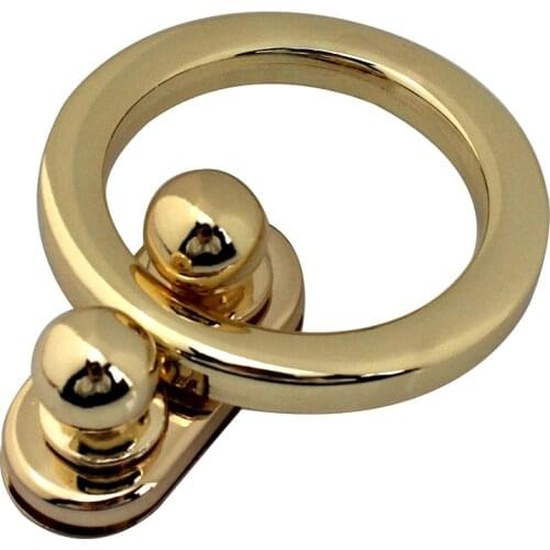 1pcs Metal Round Push Lock For DIY Handbag Bag Purse Luggage Hardware Closure Bag Parts Accessories