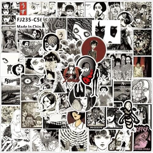 10/30/50 PCS Japanese Manga Tomie Ito Junji Graffiti Waterproof Sticker Helmet Guitar Motorcycle Computer Notebook Fridge Phone