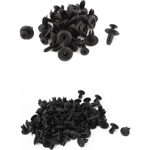 20 Pcs Plastic Rivet Fastener Bumper Fender Retainer Push Clip 6mm