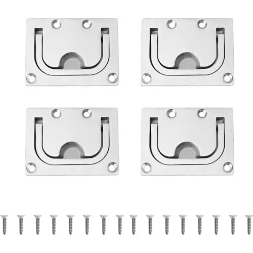 4 Piece Handle Pull Ring Stainless Steel Bracket Boat Tool Handle Gate
