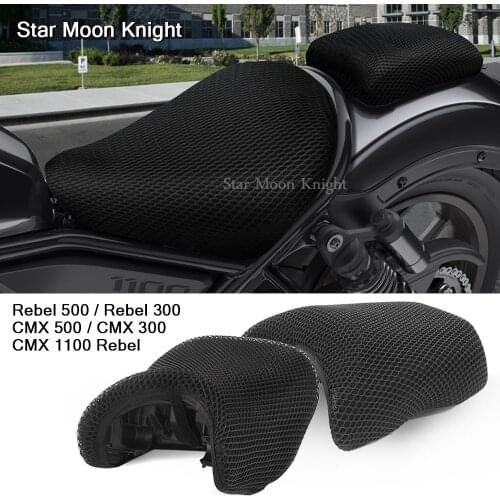 For Honda Rebel CMX 1100 500 300 2017 - 2021 Cool 3D Mesh Motorcycle Moped Scooter Seat Covers Cushion Anti-Slip Waterproof New