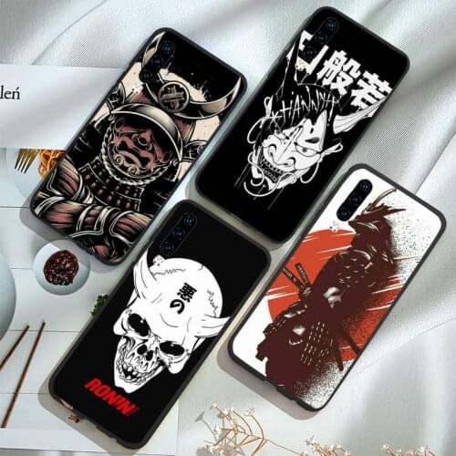 Japanese samurai oni mask Phone Case For Huawei P20 P30 P40 lite Pro P Smart 2019 Mate 10 20 Lite Pro Nova 5t