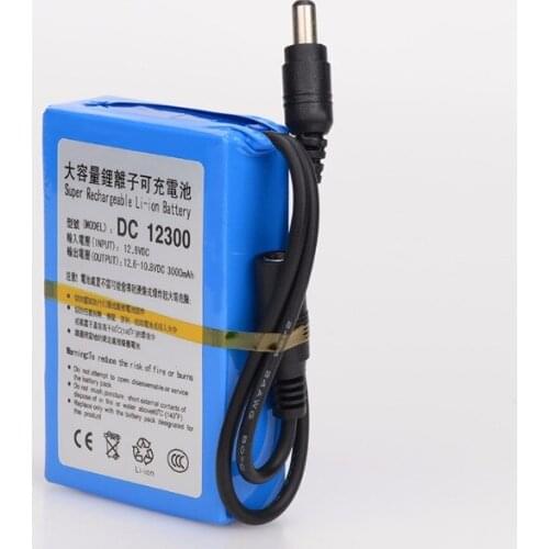 MasterFire 4set/lot High Quality DC 12V 3000mAh Super Rechargeable Lithium-ion Battery Pack For CCTV Camera Batteries DC 12300