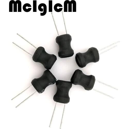 McIgIcM 500pcs Unshielded Wirewound DIP power Inductor 0810 (8*10mm) 2.2uH 3.3uH 4.7uH 10uH 22uH 33uH 47uH 68uH 100uH