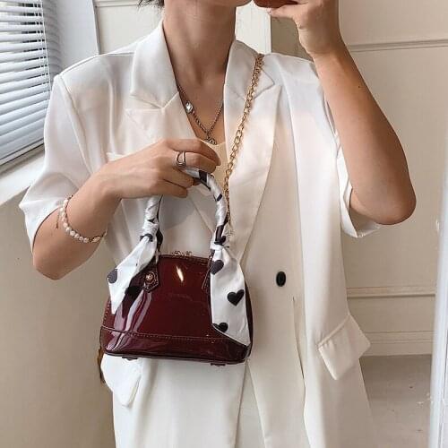 Fashion shell bag small bag woman bag 2021 summer new style shoulder bag patent leather messenger bag handbag purse tote bag