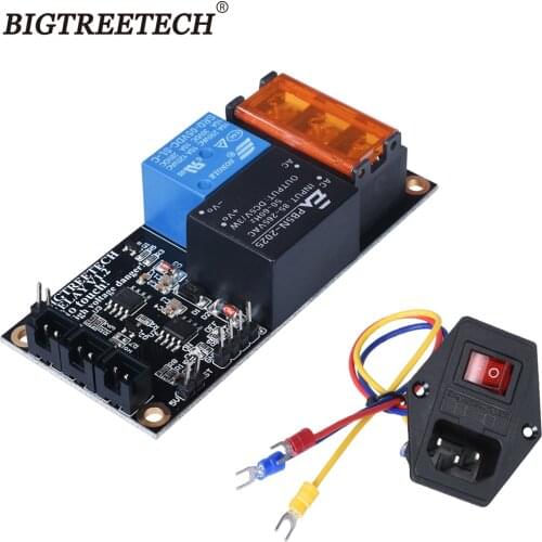 BIGTREETECH Relay V1.2 Automatic Shut Down Module 10A 250V Power Switch 3D Printer Parts For SKR V1.3 CR10 Extruder