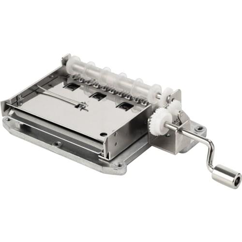 Muslady DIY 15/30-Notes Music Box Set Hand-Cranked Programmable Mechanical Music Box Gifts 20Pcs Blank Paper Tape & Hole Puncher