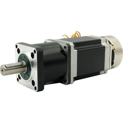 NEMA23 stepper motor 2.1NM with brake and Planetary reducer 4:1/5:1/10:1/16:1/20:1/25:1/40:1/50:1/100:1 ratio Motor length 76mm