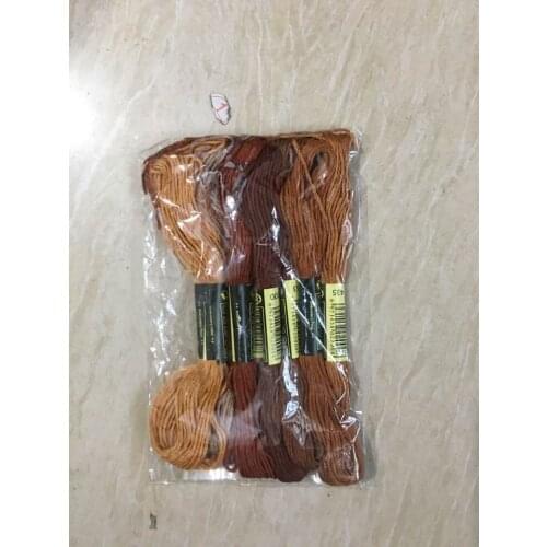 Oneroom 8 Pcs Similar DMC Thread Cross Stitch Cotton Sewing Skeins Embroidery Thread Floss Kit DIY Sewing-9