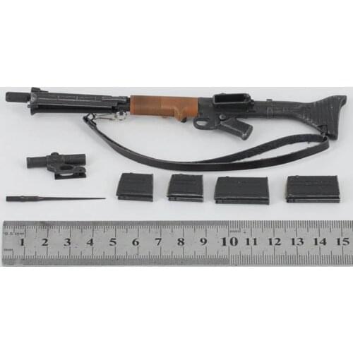 1/6 scale plastic pistol FG42-1 German soldier weapon model toys for 12" action figure body accessories decoration model display