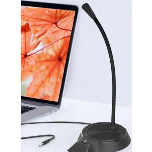 USB Recording Microphone Computer PC Mic with Mute Button & LED Indicator for Laptop, Games, Streaming