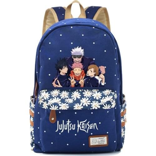 Hot Sale Jujutsu Kaisen Cosplay Bag Gojo Satoru Print Backpack Anime Peripheral Student Fashion For Women Girls Casual Schoolbag