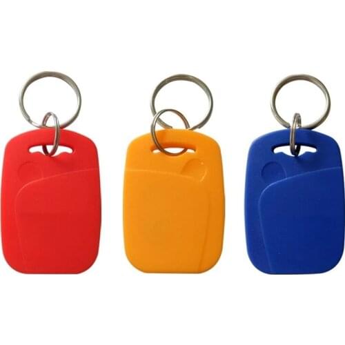 Dual Chip 125KHz T5577 13.56MHZ UID Frequency Changeable Writable Keyfobs Composite Key Intelligence Tag Ring Card 1Pcs