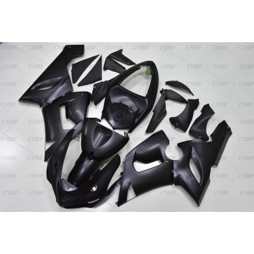 636 ZX-6r 2005 - 2006 Body Kits ZX6r 636 2005 Plastic Fairings for Kawasaki ZX6r 05 Matter Black Abs Fairing