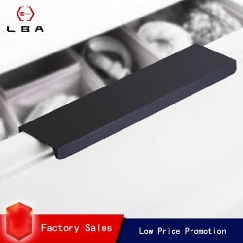 Big Home Goods High Grade Decorative Furniture Door Handle Indoor Sliding Doors Cabinet Black Kitchen Hardware Handle