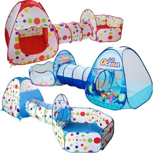 Baby Toys Folding Ball Pool for Child Tipi Tent Pool Ball Pool Pit Baby Tent House Crawling Tunnel Ocean Kids Tent Playing House