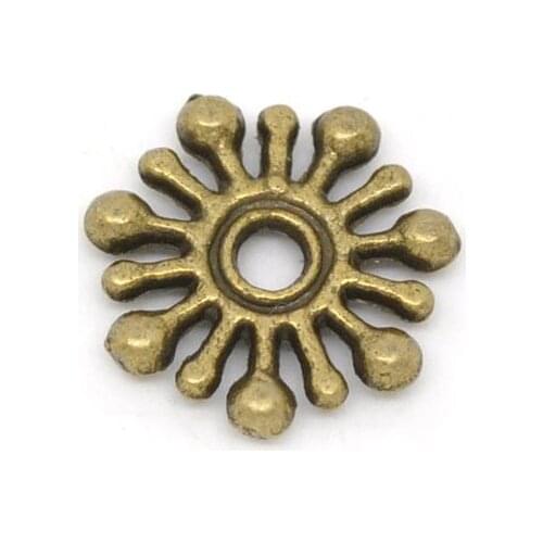 DoreenBeads Antique Bronze Snowflake Spacer Beads 9x9mm,sold per pack of 200