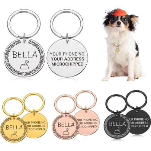 Pet Id Tags Personalized Dog Cat Tags Engraved Cat Dog Puppy Pet ID Name Collar Tag Pendant Pet Accessories Pendant Dog Tags