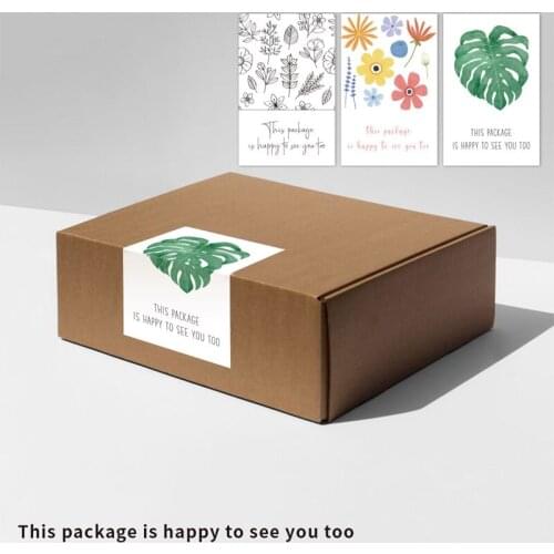 Birthday Stationery 50Sheets Stickers Gift Box Self-adhesive Coated Paper Labels Decoration Diary Scrapbook Sealed Stickers