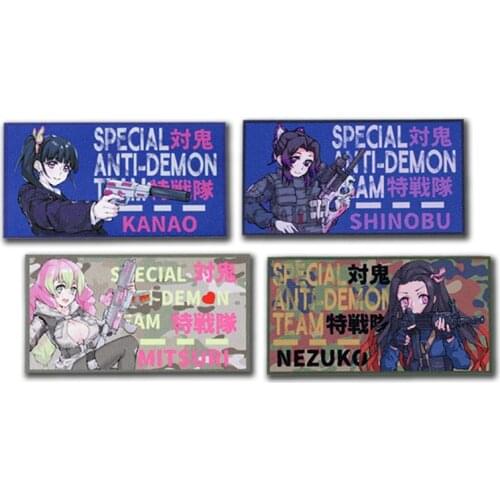 Kanzaki Light Industry Beautiful Girl Warriors Patches Special Anti-demon Team Kanao Shinobu Mitsuri Nezuko Slayer Blade Badge