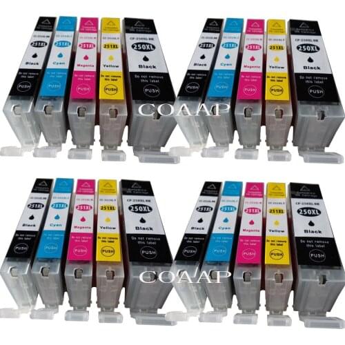 20 Compatible PGI 250 CLI 251 ink cartridge For canon PIXMA MG5420 MG5422 MG5520 MG5522 MG6420 IP7220 MX722 MX922 IX6820 printer