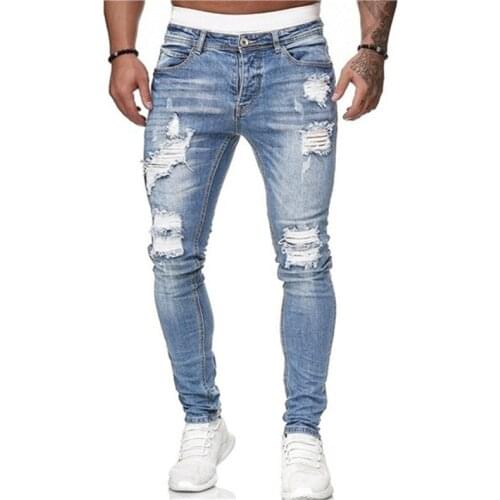 MARKA KRALI Men's Biker Jeans
