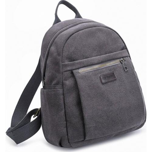 Fashion Canvas Backpack Women Teenage Girls Backpacks Large School Bag Vintage Students Travel Rucksack Shoulder Bags Black