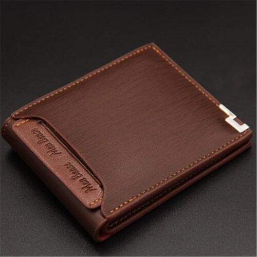 Mens Wallet PU Leather Slim Small Men Wallets ID Credit Card Holder Billfold Purse Fashion Clutch Porte Feuille Homme Carteira