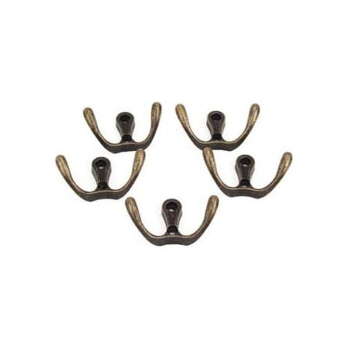 Hardware Zinc alloy double hook for furniture