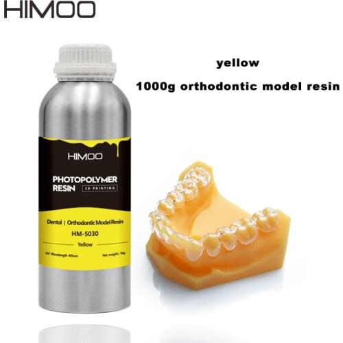 Himoo Orthodontic Model Low Odor And No Toxic for Resin 3D Printer Flesh Color Longer Kelant Implant Orthodontic Resina Uv 3D