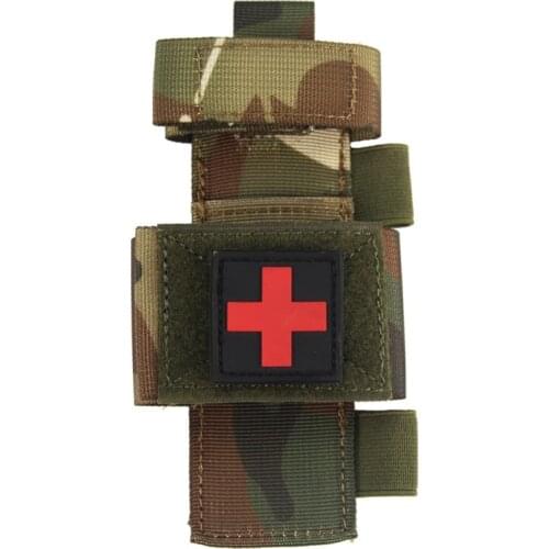 Portable Hiking First Aid Quick Slow Release Buckle Medical Military Tactical Outdoor Flashlight Scissors Hanging Bag