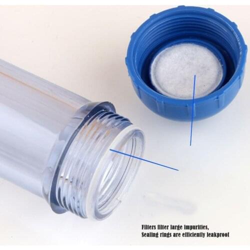 Clear Water Filter Filtration Housing Empty Bottle Two Open Ends Tube Inline