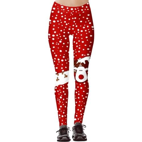 Christmas Women Leggings 2019 Fashion 3D Digital Print Leggings Sexy Christmas Leggings Workout High Waist fitness Push Up Pants