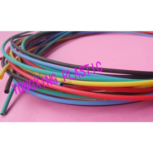 1M/lot 1/25inch(1mm) thermal heat shrink tubing shrink ration 2:1 for wire cable insulation sleeve