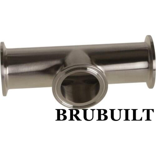 1.5" TC Instrument Tee 304 Sanitary Tri-Clover Fittings Connectors Home Brew