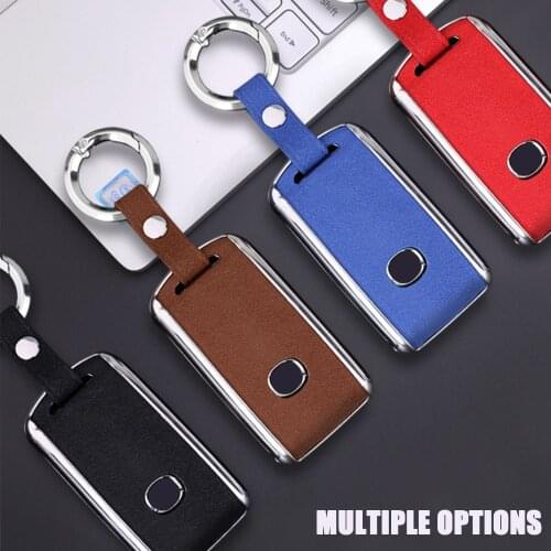 Suede Leather Car Key Cover For Mazda 3 Alexa CX4 CX5 CX8 2019 2020 Keychain Smart Remote Control Protector Case Fob 3 Buttons